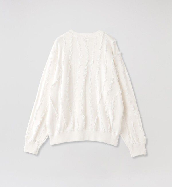  「バーティカルカットジャカードプルオーバー」|ニット・セーター|
