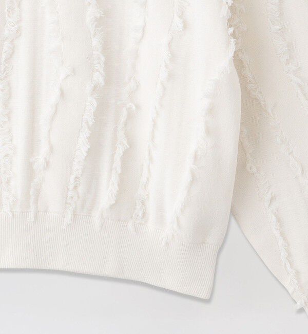  「バーティカルカットジャカードプルオーバー」|ニット・セーター|