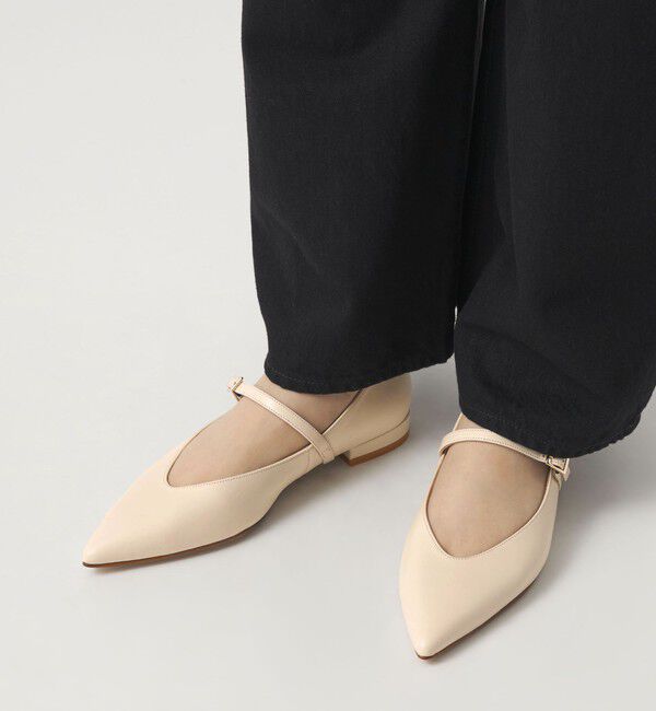 ODETTE E ODILE「【WEB限定】ポインテッド ストラップ フラット20■&darr;&uarr;」|パンプス|
