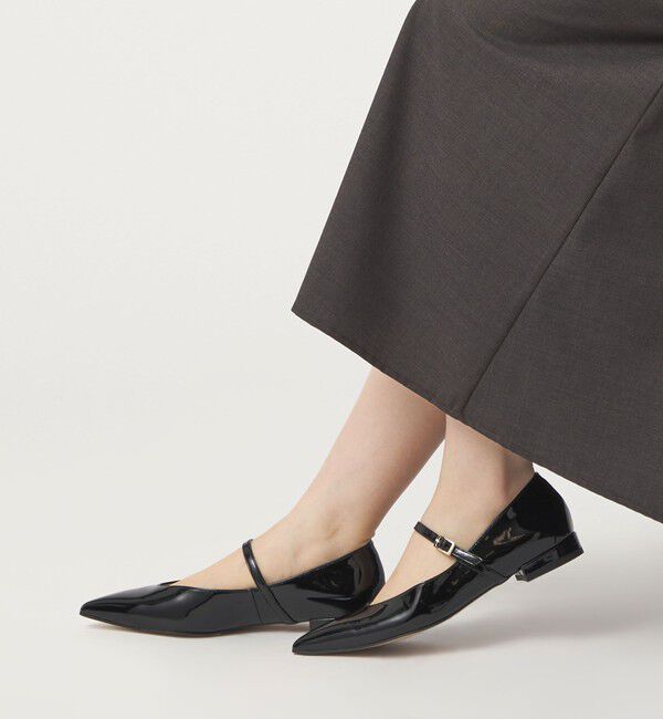 ODETTE E ODILE「【WEB限定】ポインテッド ストラップ フラット20■&darr;&uarr;」|パンプス|