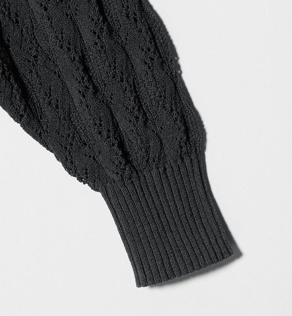 UNITED ARROWS「フェイクパール レース カーディガン ウォッシャブル」|カーディガン|