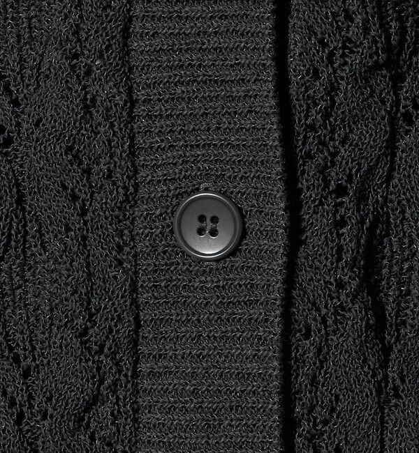 UNITED ARROWS「フェイクパール レース カーディガン ウォッシャブル」|カーディガン|