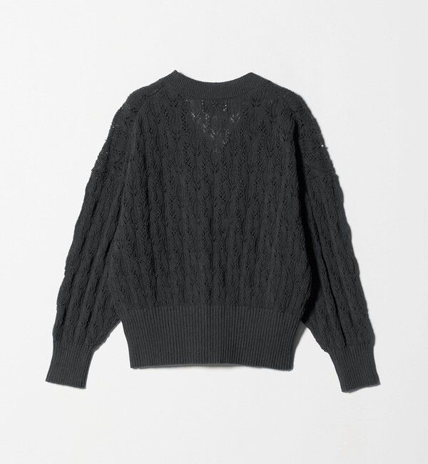 UNITED ARROWS「フェイクパール レース カーディガン ウォッシャブル」|カーディガン|