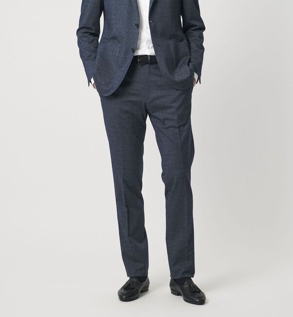 UNITED ARROWS「ツイル ノープリーツ スラックス COMFORT EASY-MODEL ストレッチ」|スラックス|