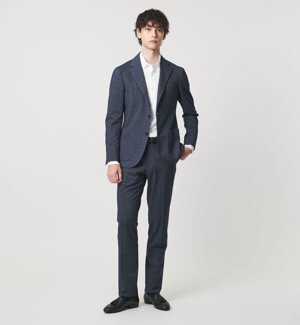 UNITED ARROWS「ツイル ノープリーツ スラックス COMFORT EASY-MODEL ストレッチ」|スラックス|