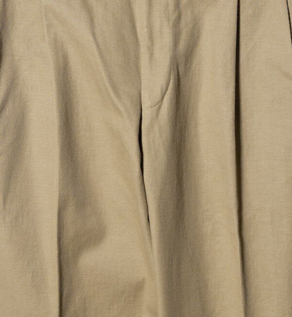 UNITED ARROWS「ツイル カルゼ ２プリーツ キャロット パンツ」|チノ|