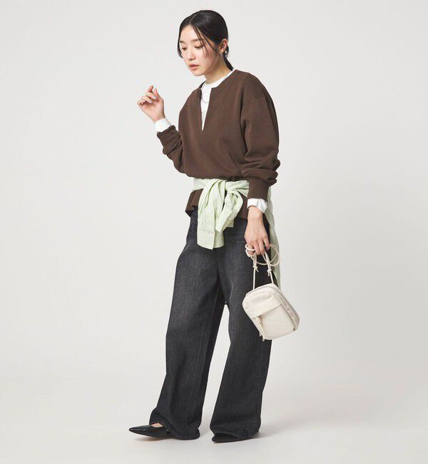 UNITED ARROWS green label relaxing「【WEB限定】＜at ease＞ダブルフェイス プルオーバー カットソー」|Tシャツ・カットソー|