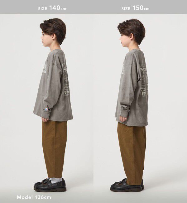 UNITED ARROWS green label relaxing「【別注】＜RUSSELL ATHLETIC＞プリント ロングスリーブ / キッズ  140cm-150cm」|Tシャツ・カットソー|