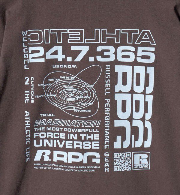 UNITED ARROWS green label relaxing「【別注】＜RUSSELL ATHLETIC＞プリント ロングスリーブ / キッズ  140cm-150cm」|Tシャツ・カットソー|