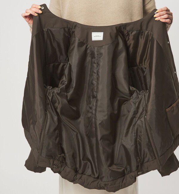 UNITED ARROWS green label relaxing「［size SHORTあり］パフィー ノーカラー ブルゾン 2 撥水 ウォッシャブル」|ブルゾン・スタジャン|