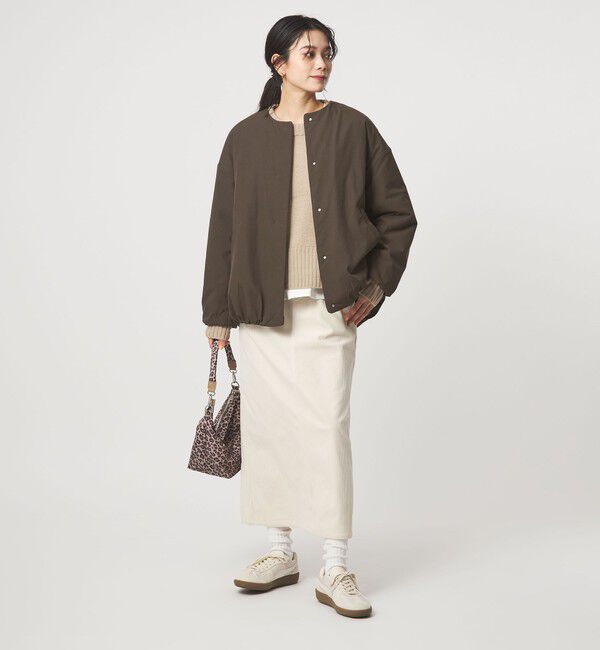 UNITED ARROWS green label relaxing「［size SHORTあり］パフィー ノーカラー ブルゾン 2 撥水 ウォッシャブル」|ブルゾン・スタジャン|