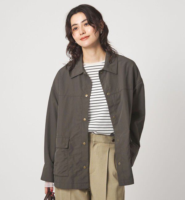 UNITED ARROWS green label relaxing「タスラン カバーオール ジャケット」|ブルゾン・スタジャン|DK.GRAY
