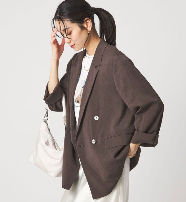 UNITED ARROWS green label relaxing「【結論シリーズ】シアーエアジャケット［size SHORTあり］」|テーラードジャケット|DK.BROWN