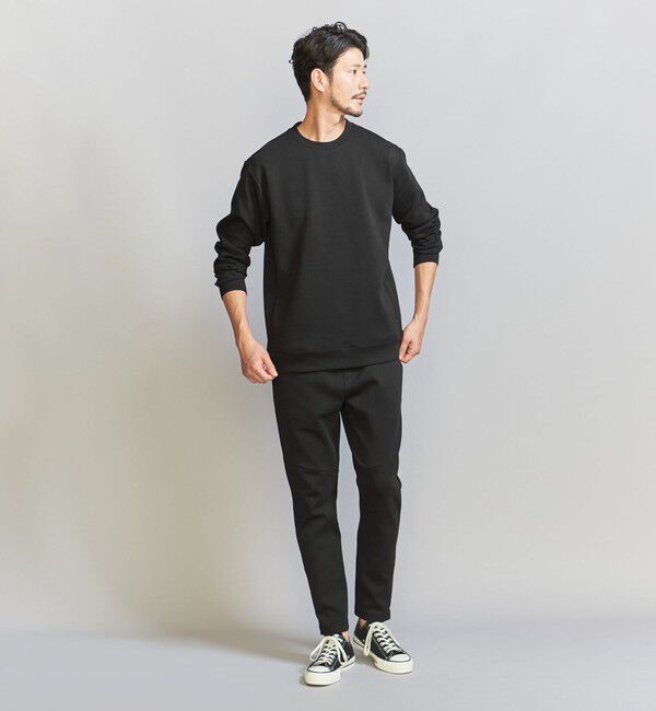 BEAUTY&YOUTH UNITED ARROWS「【WEB限定 WARDROBE SMART】ダブルニット クルーネック スウェット/セットアップ対応」|スウェット・ジャージ|