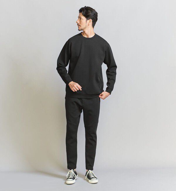 BEAUTY&YOUTH UNITED ARROWS「【WEB限定 WARDROBE SMART】ダブルニット クルーネック スウェット/セットアップ対応」|スウェット・ジャージ|