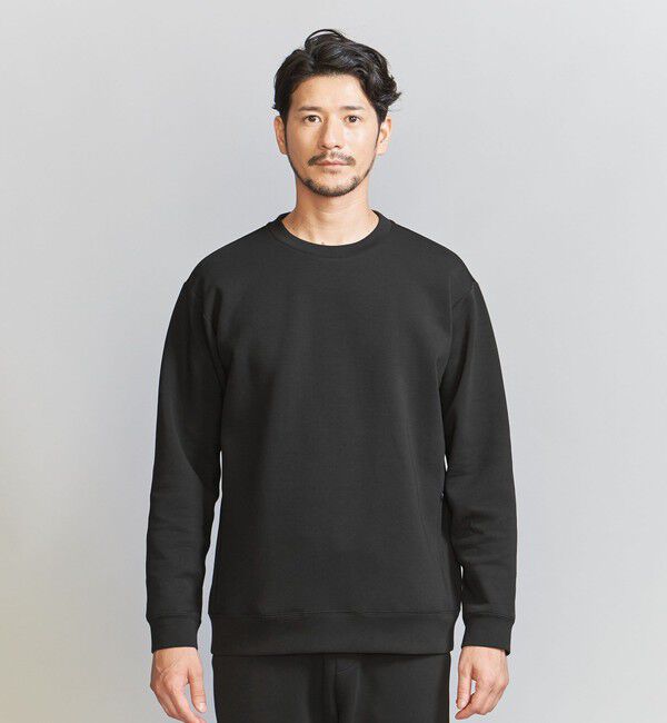 BEAUTY&YOUTH UNITED ARROWS「【WEB限定 WARDROBE SMART】ダブルニット クルーネック スウェット/セットアップ対応」|スウェット・ジャージ|