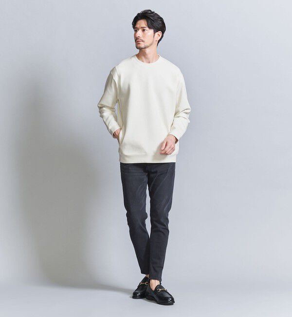 BEAUTY&YOUTH UNITED ARROWS「【WEB限定 WARDROBE SMART】ダブルニット クルーネック スウェット/セットアップ対応」|スウェット・ジャージ|