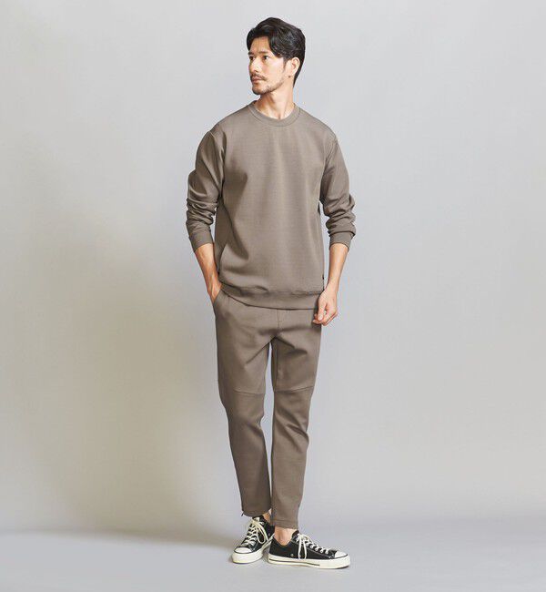 BEAUTY&YOUTH UNITED ARROWS「【WEB限定 WARDROBE SMART】ダブルニット クルーネック スウェット/セットアップ対応」|スウェット・ジャージ|