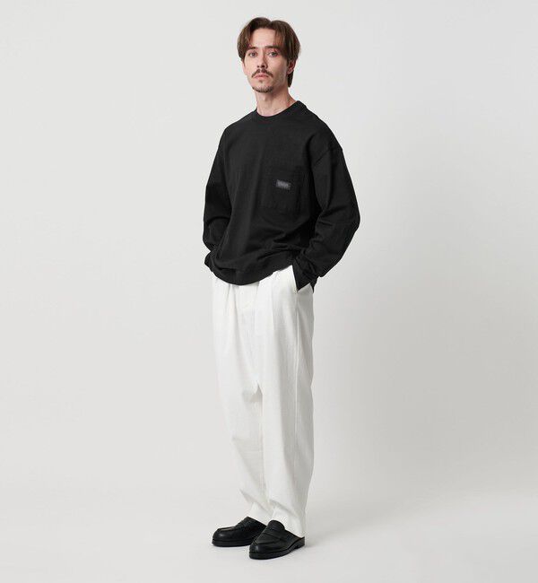 BEAUTY&YOUTH UNITED ARROWS「【別注】＜UNIVERSAL OVERALL＞1ポケット ロングスリーブ Tシャツ」|Tシャツ・カットソー|