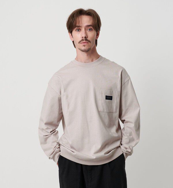 BEAUTY&YOUTH UNITED ARROWS「【別注】＜UNIVERSAL OVERALL＞1ポケット ロングスリーブ Tシャツ」|Tシャツ・カットソー|LT.GRAY