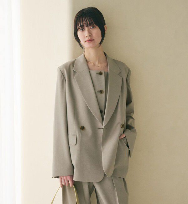 BEAUTY&YOUTH UNITED ARROWS「テーラード ダブルジャケット 吸水速乾 防シワ UV」|テーラードジャケット|BEIGE