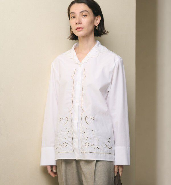 BEAUTY&YOUTH UNITED ARROWS「エンブロイダリーカラー シャツ」|シャツ・ブラウス|