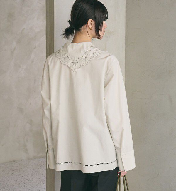 BEAUTY&YOUTH UNITED ARROWS「エンブロイダリーカラー シャツ」|シャツ・ブラウス|