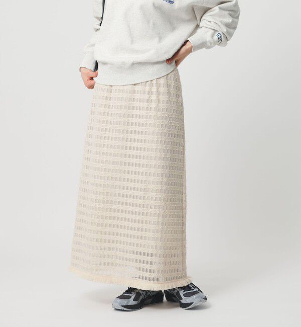 BEAUTY&YOUTH UNITED ARROWS「レースフリンジスカート ウォッシャブル」|スカート|