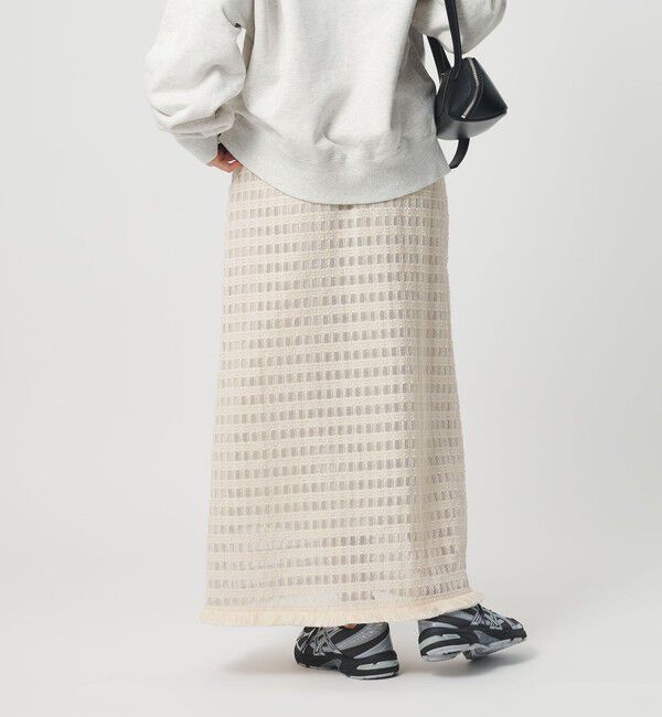 BEAUTY&YOUTH UNITED ARROWS「レースフリンジスカート ウォッシャブル」|スカート|