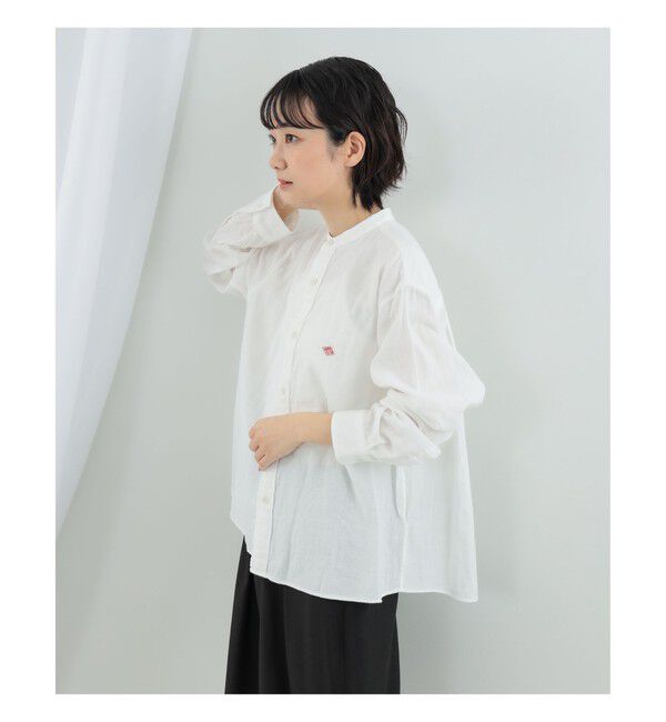 Ray BEAMS 「【別注】DANTON / ノーカラー シャツ」|シャツ・ブラウス|