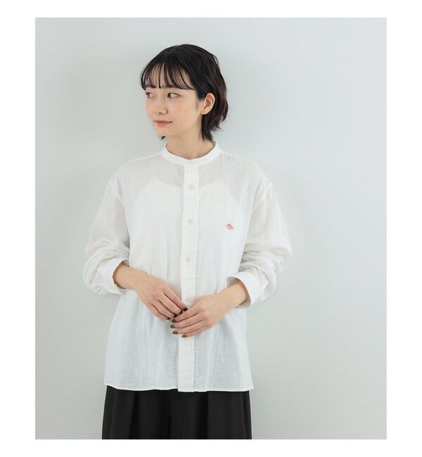 Ray BEAMS 「【別注】DANTON / ノーカラー シャツ」|シャツ・ブラウス|