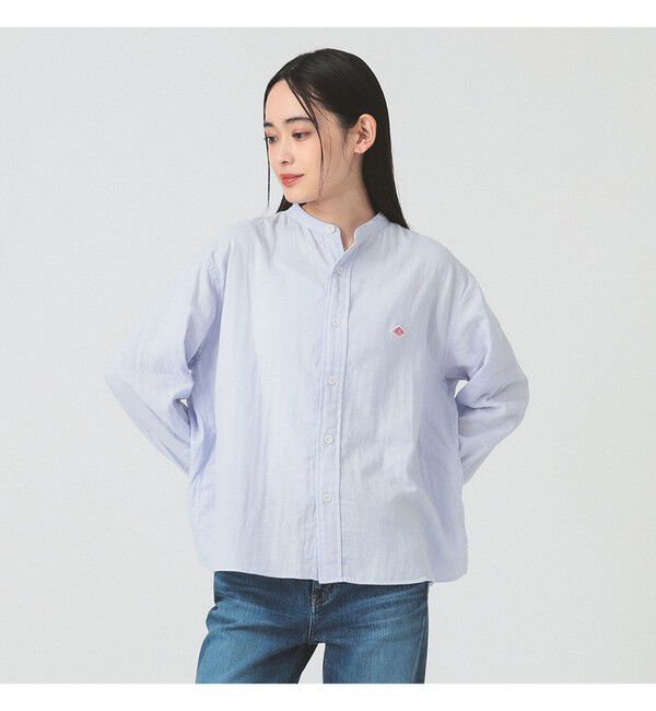 Ray BEAMS 「【別注】DANTON / ノーカラー シャツ」|シャツ・ブラウス|