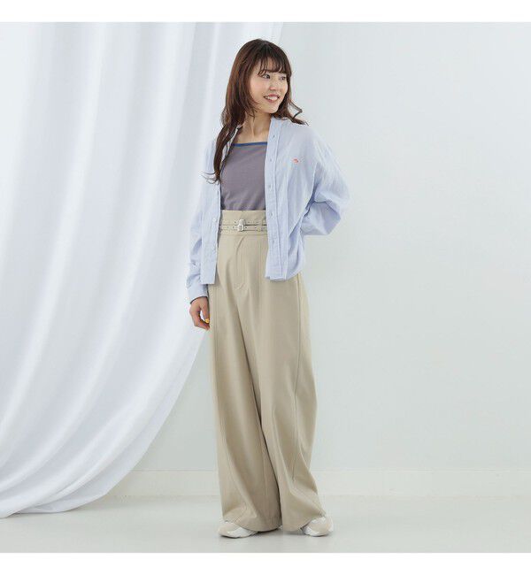 Ray BEAMS 「【別注】DANTON / ノーカラー シャツ」|シャツ・ブラウス|