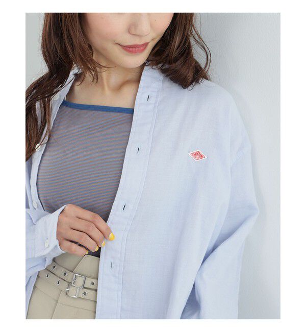 Ray BEAMS 「【別注】DANTON / ノーカラー シャツ」|シャツ・ブラウス|