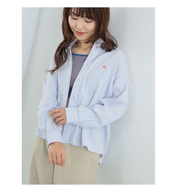 Ray BEAMS 「【別注】DANTON / ノーカラー シャツ」|シャツ・ブラウス|