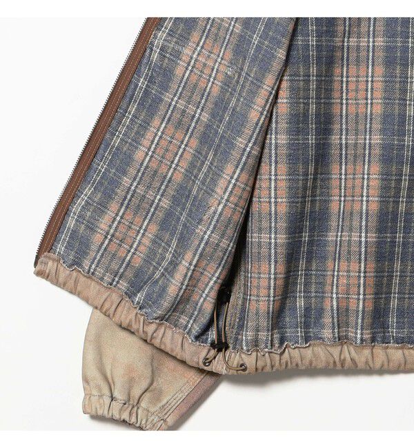 BEAMS「モック プリント フーディ」|ブルゾン・スタジャン|