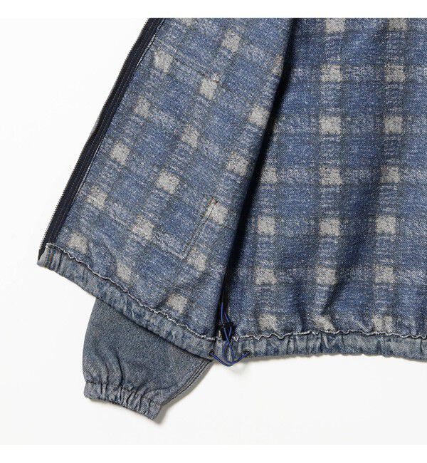 BEAMS「モック プリント フーディ」|ブルゾン・スタジャン|