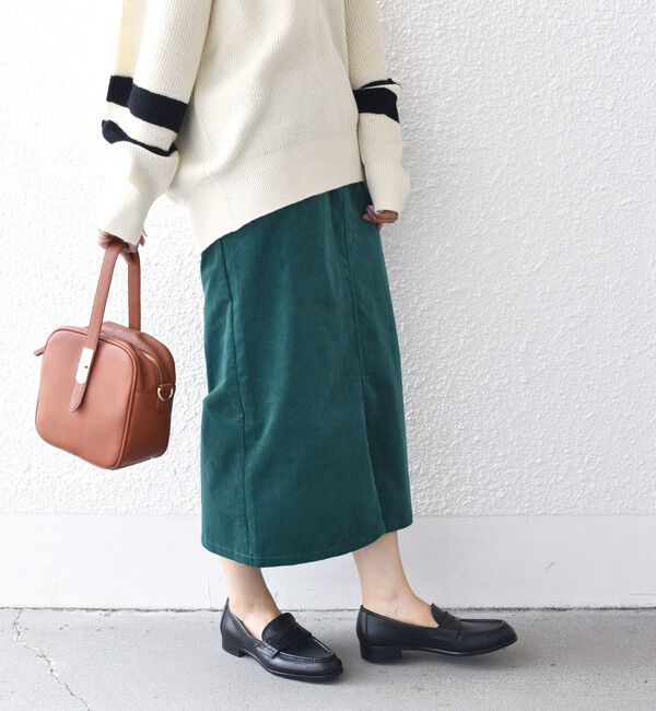 SHIPS for women「*〈手洗い可能〉ストレッチ コーデュロイ イージー ナロー スカート ◇」|タイト|