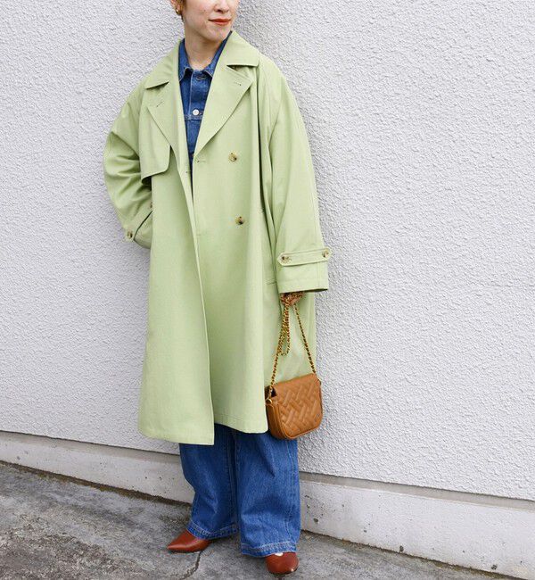 SHIPS any「SHIPS any: 〈洗濯機可能〉フレア ミディ トレンチ コート」|トレンチコート|