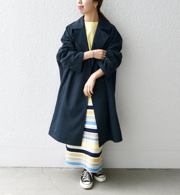 SHIPS any「SHIPS any: 〈洗濯機可能〉フレア ミディ トレンチ コート」|トレンチコート|