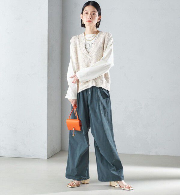 SHIPS for women「〈手洗い可能〉カール ヤーン スパンコール ベスト 24SS ◇」|ベスト・ジレ|