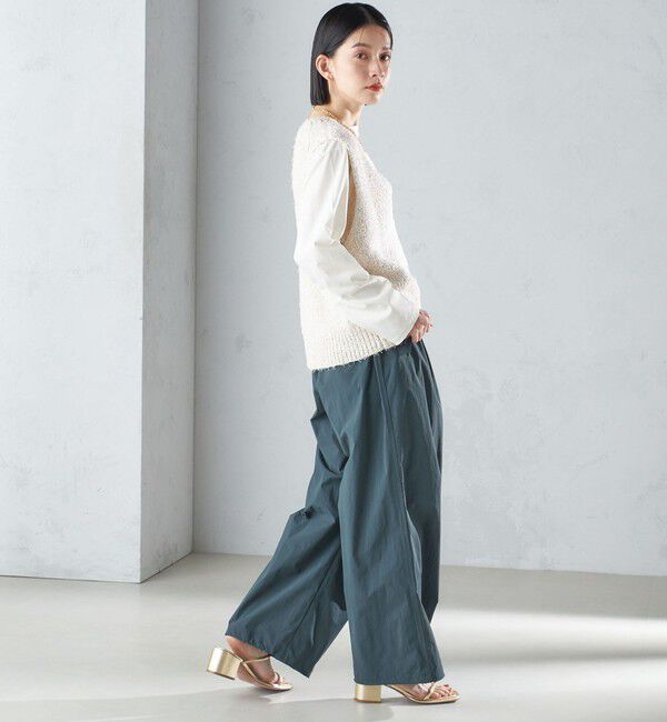 SHIPS for women「〈手洗い可能〉カール ヤーン スパンコール ベスト 24SS ◇」|ベスト・ジレ|