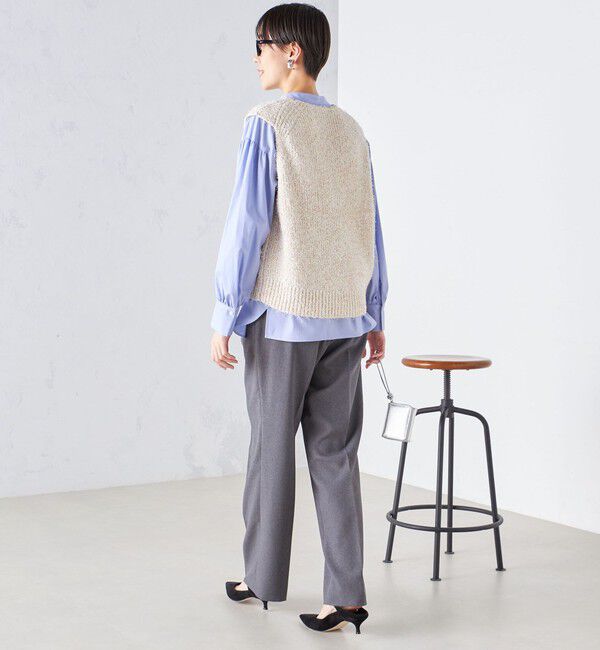 SHIPS for women「〈手洗い可能〉カール ヤーン スパンコール ベスト 24SS ◇」|ベスト・ジレ|