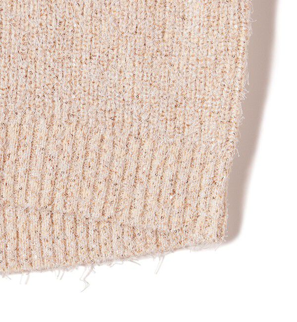 SHIPS for women「〈手洗い可能〉カール ヤーン スパンコール ベスト 24SS ◇」|ベスト・ジレ|