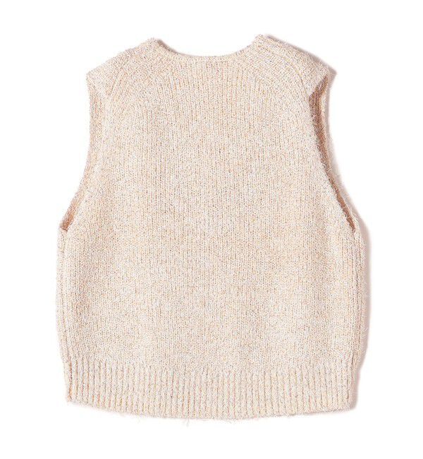 SHIPS for women「〈手洗い可能〉カール ヤーン スパンコール ベスト 24SS ◇」|ベスト・ジレ|