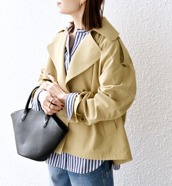 SHIPS any「SHIPS any: 〈洗濯機可能〉ショート トレンチ コート」|トレンチコート|