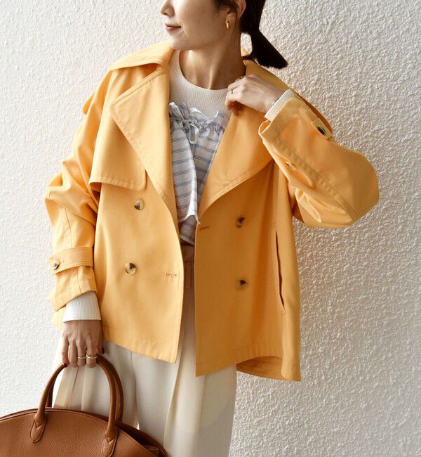 SHIPS any「SHIPS any: 〈洗濯機可能〉ショート トレンチ コート」|トレンチコート|