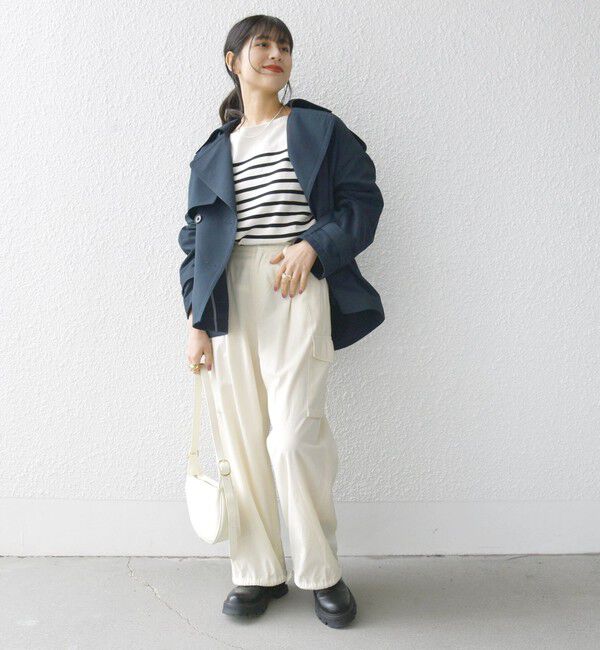 SHIPS any「SHIPS any: 〈洗濯機可能〉ショート トレンチ コート」|トレンチコート|