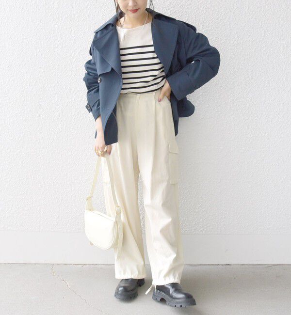 SHIPS any「SHIPS any: 〈洗濯機可能〉ショート トレンチ コート」|トレンチコート|