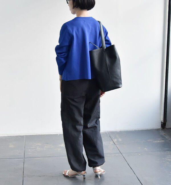 quaranciel「quaranciel:〈手洗い可能〉ノーカラー クラシカル ジャケット カーディガン」|カーディガン|